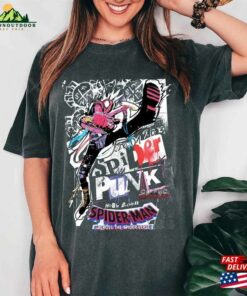 Retro Spider Punk Shirt Spiderman Sweatshirt Hoodie 3 Retro Spider Punk Shirt Spiderman Sweatshirt Hoodie 4