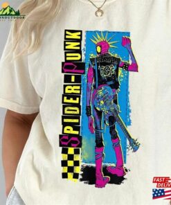 Retro Spider Punk Shirt Spiderverse Miguel O T-Shirt Unisex Retro Spider Punk Shirt Spiderverse Miguel O T-Shirt Unisex