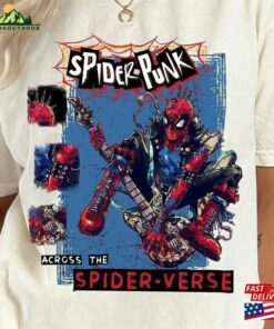 Retro Spider Punk Shirt Spiderverse Miles Morales Sweatshirt Hoodie Retro Spider Punk Shirt Spiderverse Miles Morales Sweatshirt Hoodie
