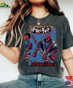 Retro Spider Punk Shirt Spiderverse Miles Morales Sweatshirt Hoodie 2 Retro Spider Punk Shirt Spiderverse Miles Morales Sweatshirt Hoodie 3