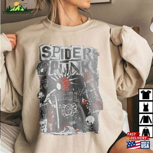 Retro Spider Punk Shirt T-Shirt Hoodie