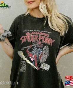 Retro Spider Punk Shirt Two Sides Man Across The Sweatshirt T-Shirt Retro Spider Punk Shirt Two Sides Man Across The Sweatshirt T-Shirt