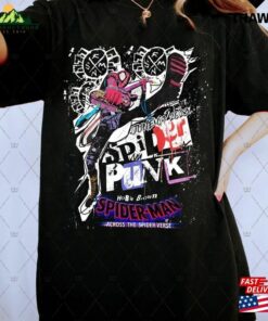 Retro Spider Punk T-Shirt Man Across The Spiderrse Sweatshirt Unisex