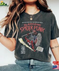 Retro Spider Punk Tee Man Across The Hoodie Unisex Retro Spider Punk Tee Man Across The Hoodie Unisex