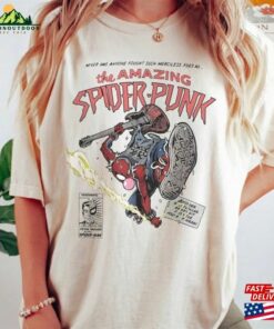 Retro Spider Punk Tee Man Across The Hoodie Unisex