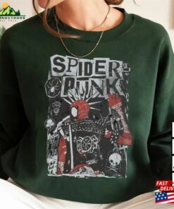 Retro Spider Punk Tee Man Across The T-Shirt Hoodie