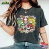 Retro Super Mario Floral Comfort Color Shirt The Bros Movie Return To Unisex T-Shirt