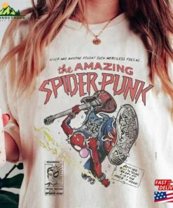 Retro The Amazing Spider Punk Shirt Sweatshirt T-Shirt