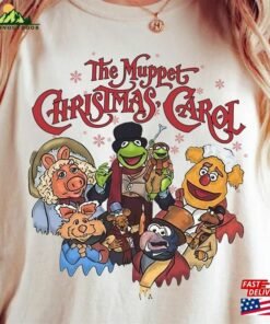 Retro The Muppet Christmas Carol Group Comfort Colors Shirt Kermit Frog Miss Piggy Xmas Movie T-Shirt Hoodie