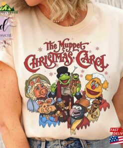 Retro The Muppet Christmas Carol Group Shot Shirt Kermit Frog Miss Piggy Xmas Movie Tee Unisex Sweatshirt