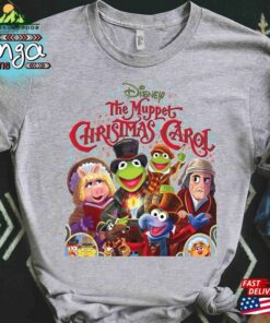 Retro The Muppet Christmas Carol Group Shot Shirt Kermit Frog Miss Piggy Xmas Movie Vintage Tee Hoodie Classic