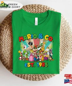 Return To Mario Co Shirt The Super Bros Movie Vintage N Est 1985 Gaming Style Gamer Tee 2023 Classic Hoodie