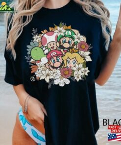 Return To Mario Floral Comfort Color Shirt The Super Bros Movie Trip Unisex Hoodie Return To Mario Floral Comfort Color Shirt The Super Bros Movie Trip Unisex Hoodie