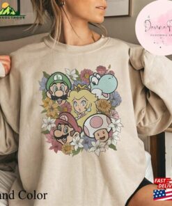 Return To Mario Floral Shirt The Super Bros Movie Main Street Usa Unisex T-Shirt