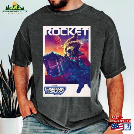 Rocket Poster Shirt Guardians Of The Galaxy Vol 3 Marvel Movie 2023 Unisex Hoodie