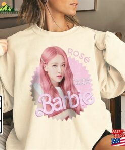 Rose Kpop Shirt Blackpink Sweatshirt Barbie Vintage Retro Graphic Tee Music Unisex Gifts Fan Hoodie T-Shirt