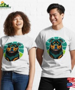 Rottweiler Awesome Police Dog Pet Lover Classic T-Shirt Hoodie