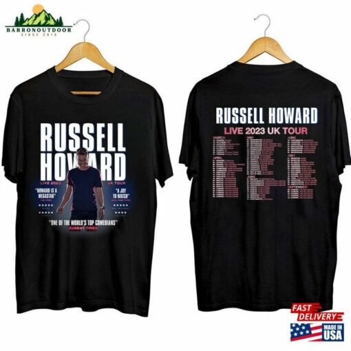 Russell Howard Live 2023 Uk Tour Shirt For Fan Concert T-Shirt Sweatshirt