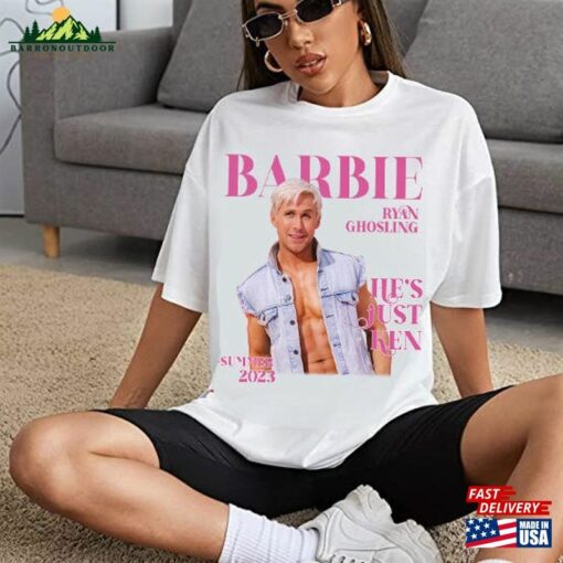 Ryan Gosling Vintage Graphic Shirt Barbie 2023 As Ken T-Shirt Hoodie