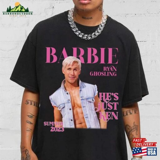 Ryan Gosling Vintage Graphic Shirt Barbie 2023 As Ken T-Shirt Hoodie