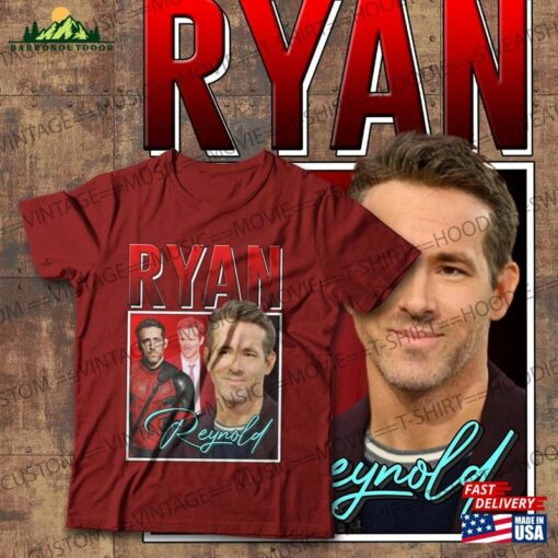 Ryan Vintage 90’S Tee Reynolds Shirt Dp Wade Wilson Deadpool Classic Sweatshirt