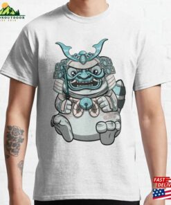 Samurai Cute Fat Cat Classic T-Shirt Unisex Samurai Cute Fat Cat Classic T-Shirt Unisex