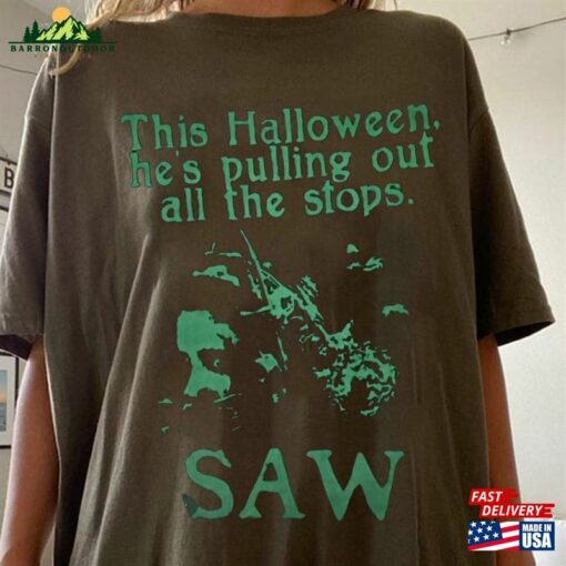 Saw Movie Haloween Shirt Vintage 90S T-Shirt Halloween Classic