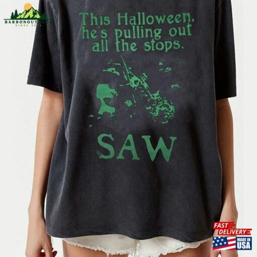 Saw Movie Haloween Shirt Vintage 90S T-Shirt Halloween Classic