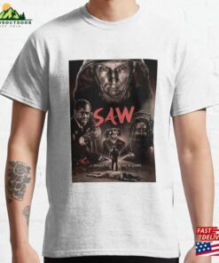 Saw Want To Play Poster Classic T-Shirt Hoodie Unisex Saw Want To Play Poster Classic T-Shirt Hoodie Unisex