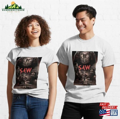 Saw Want To Play Poster Classic T-Shirt Hoodie Unisex