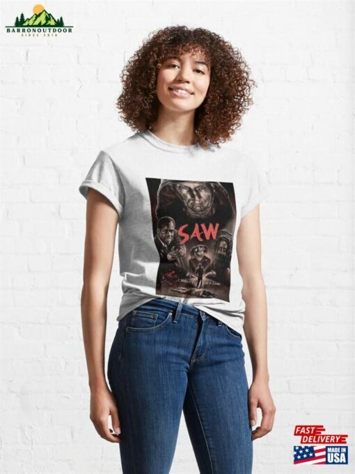 Saw Want To Play Poster Classic T-Shirt Hoodie Unisex