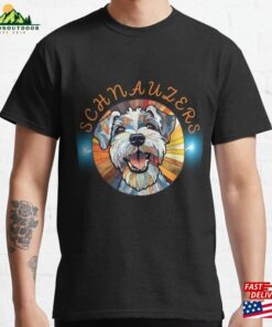 Schnauzers Stained Glass Design 3 Classic T-Shirt Sweatshirt Unisex Schnauzers Stained Glass Design 3 Classic T-Shirt Sweatshirt Unisex