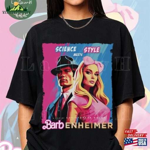 Science Meet Style Barbenheimer 72123 Shirt Barbie Oppenheimer Cillian Murphy Margot Robbie Hoodie T-Shirt