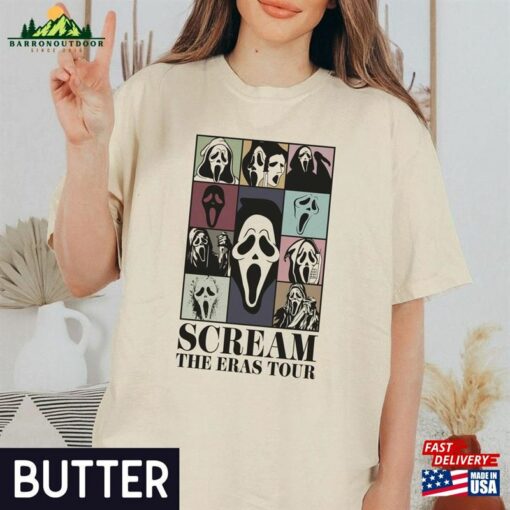 Scream Ghost Face The Eras Tour Horror Halloween Comfort Colors Shirt Movie Gift Sweatshirt Classic