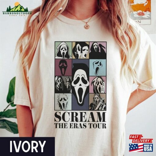 Scream Ghost Face The Eras Tour Horror Halloween Comfort Colors Shirt Movie Gift Sweatshirt Classic