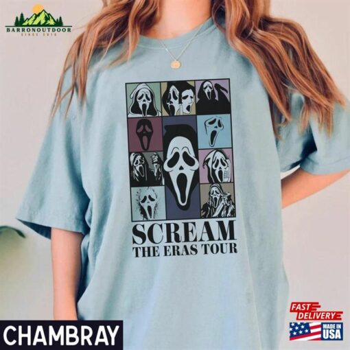 Scream Ghost Face The Eras Tour Horror Halloween Comfort Colors Shirt Movie Gift Sweatshirt Classic