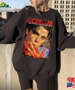 Scream Horror Movie Billy We All Go A Little Mad Sometimes Vintage T-Shirt Halloween 2023 Crewneck Hoodie Classic