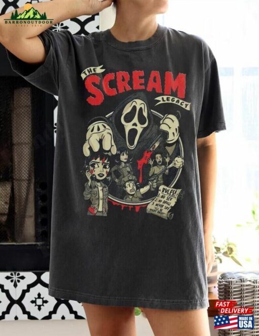 Scream Movie Shirt T-Shirt Vintage Halloween Sweatshirt