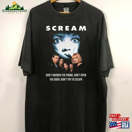 Scream Movie Shirt T-Shirt Vintage Halloween Unisex Sweatshirt