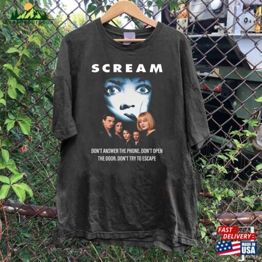 Scream Movie Shirt T-Shirt Vintage Halloween Unisex Sweatshirt