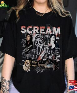 Scream Vintage Halloween Shirt Horror Movie Ghostface Shirts Unisex Classic Scream Vintage Halloween Shirt Horror Movie Ghostface Shirts Unisex Classic