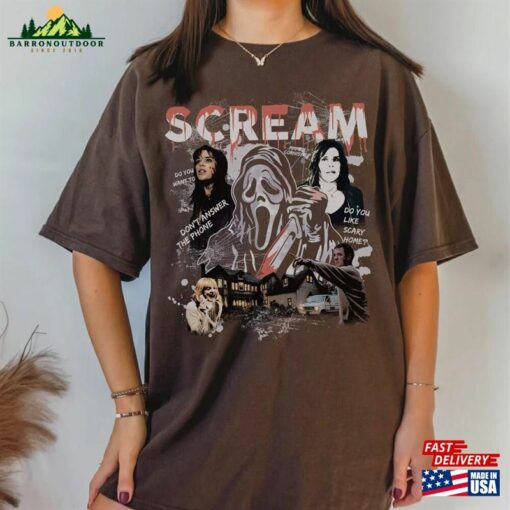 Scream Vintage Halloween Shirt Horror Movie Ghostface Shirts Unisex Classic