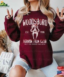 Scream Vintage Halloween Shirt Tee Woodsboro Horror Club T-Shirt Unisex Scream Vintage Halloween Shirt Tee Woodsboro Horror Club T-Shirt Unisex