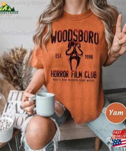 Scream Vintage Halloween Shirt Tee Woodsboro Horror Club T-Shirt Unisex 3 Scream Vintage Halloween Shirt Tee Woodsboro Horror Club T Shirt Unisex 4