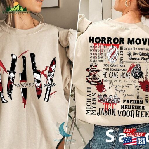 Scream Vintage Halloween Sweatshirt Movie Crewneck Unisex Hoodie