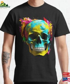 Skull Color Splash Classic T-Shirt Sweatshirt Skull Color Splash Classic T-Shirt Sweatshirt