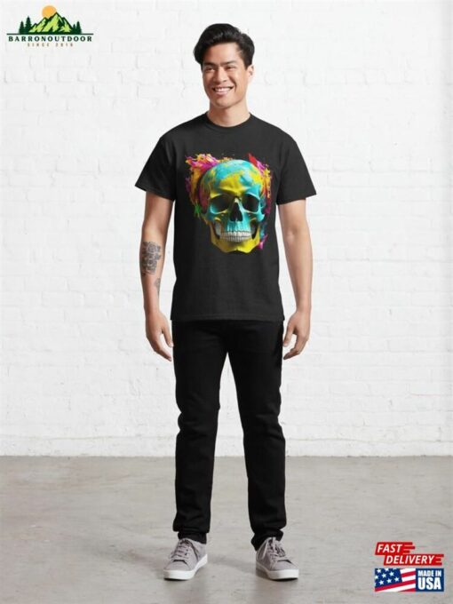 Skull Color Splash Classic T-Shirt Sweatshirt