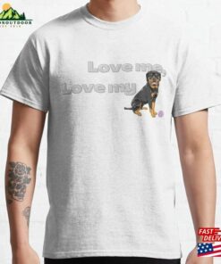 Slogan Love Me My Dog T-Shirt Unisex Slogan Love Me My Dog T-Shirt Unisex
