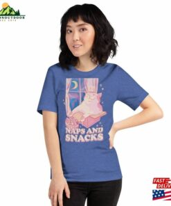 Snacks And Naps Anime Cat Unisex T Shirt Classic 3