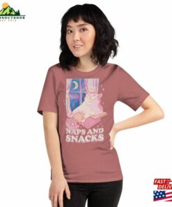 Snacks And Naps Anime Cat Unisex T Shirt Classic 4